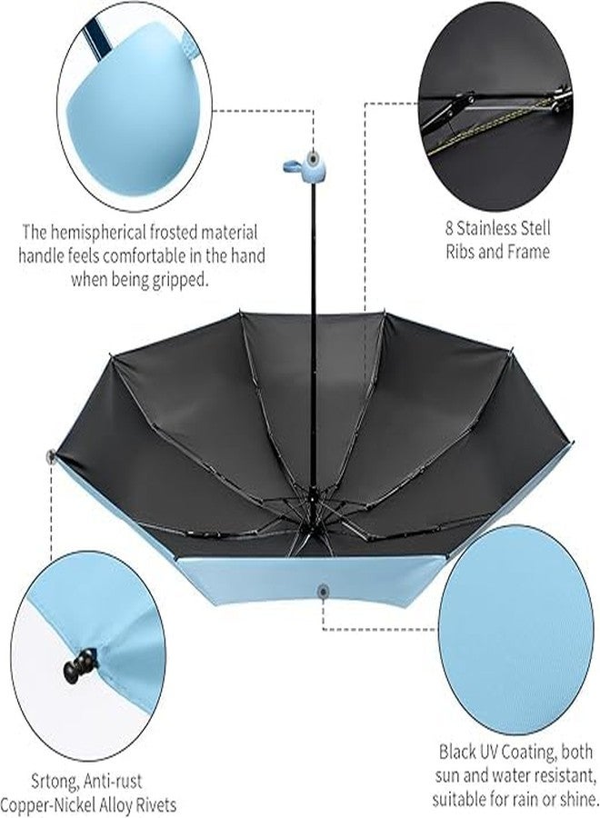 SEVENSPACE UV Big Size Umbrella for Sun Protection Rain Windproof Strong large 2 fold for men women kids boys girls Perfect Umbrella with cover small case stylish Windproof - Image 4